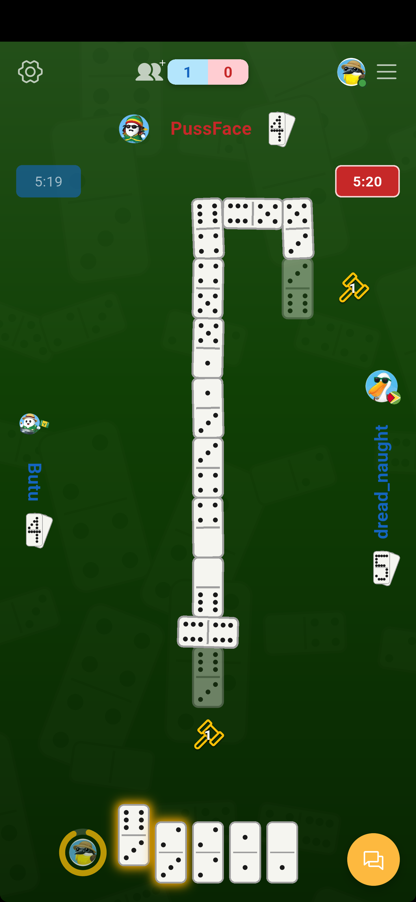 Partner domino game