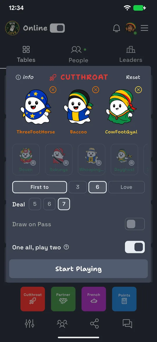 Setting up an offline game against Duppies