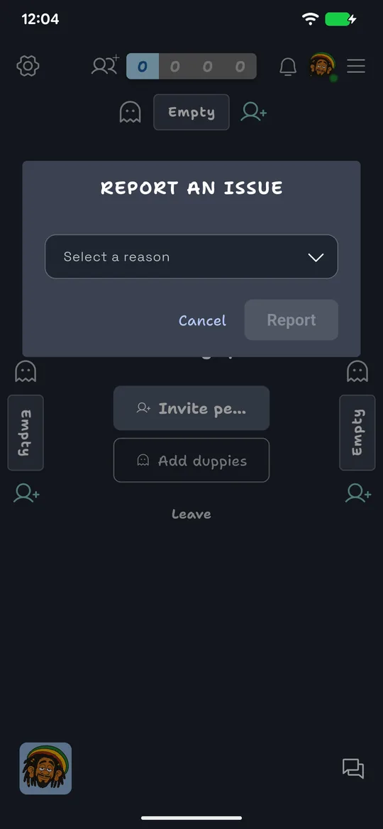 The SixLove report-an-issue sheet