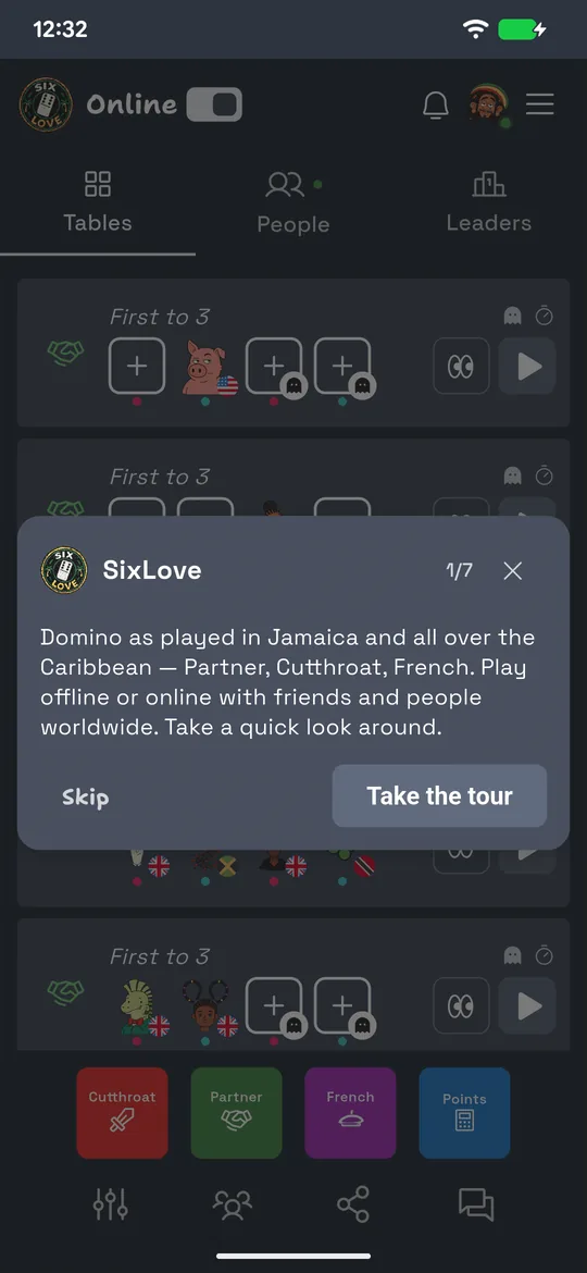 The SixLove onboarding tour over the lobby