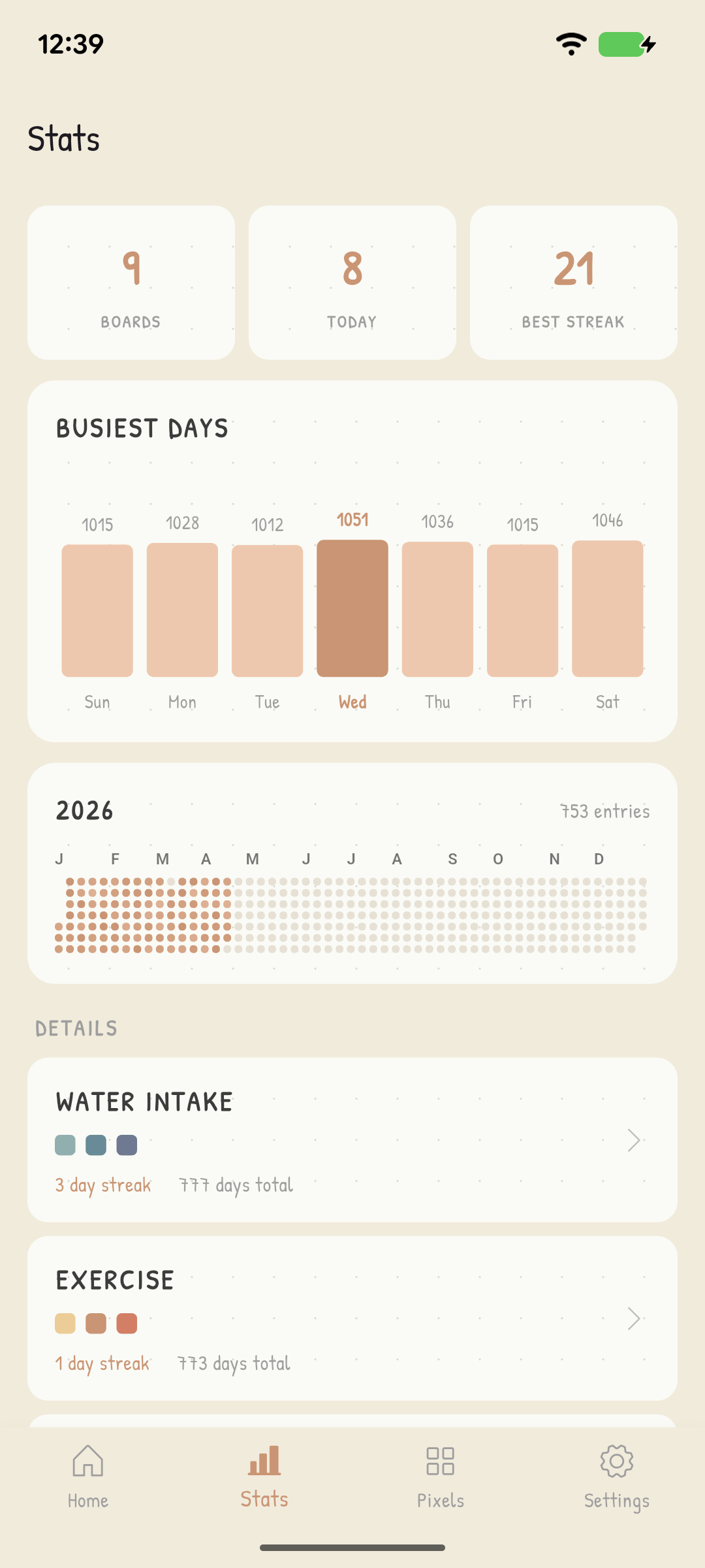 Track your wins